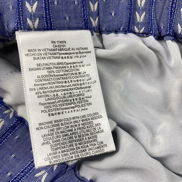 BCBGeneration Striped Shorts Womens Small Blue Drawstring Mid Rise - Picture 10 of 14